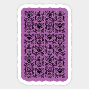Hand-drawn French Damask Pattern Sticker